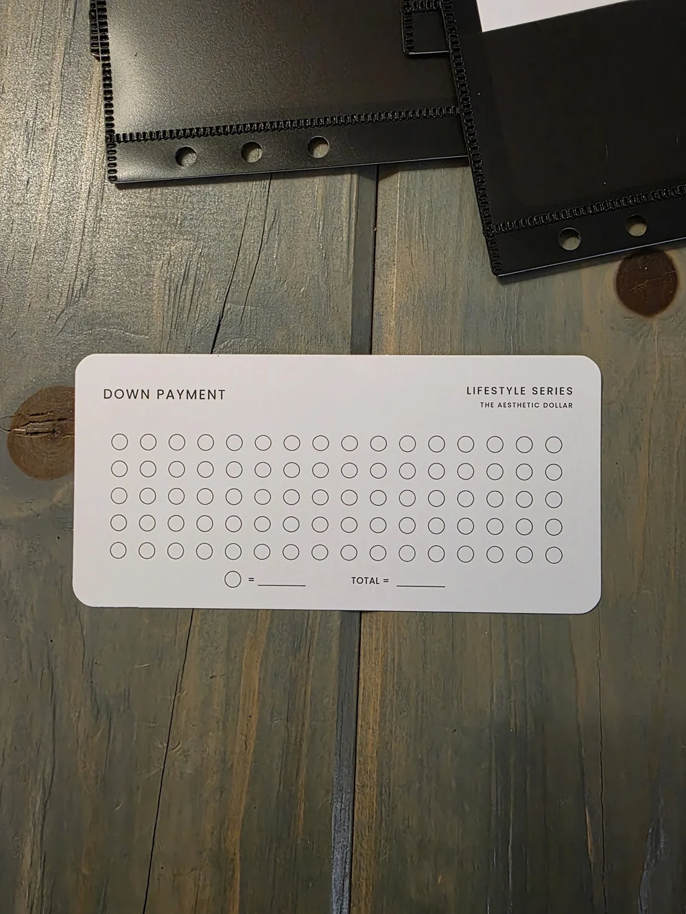 A6 The Aesthetic Dollar New Home Savings Challenge Set - 12 Envelopes